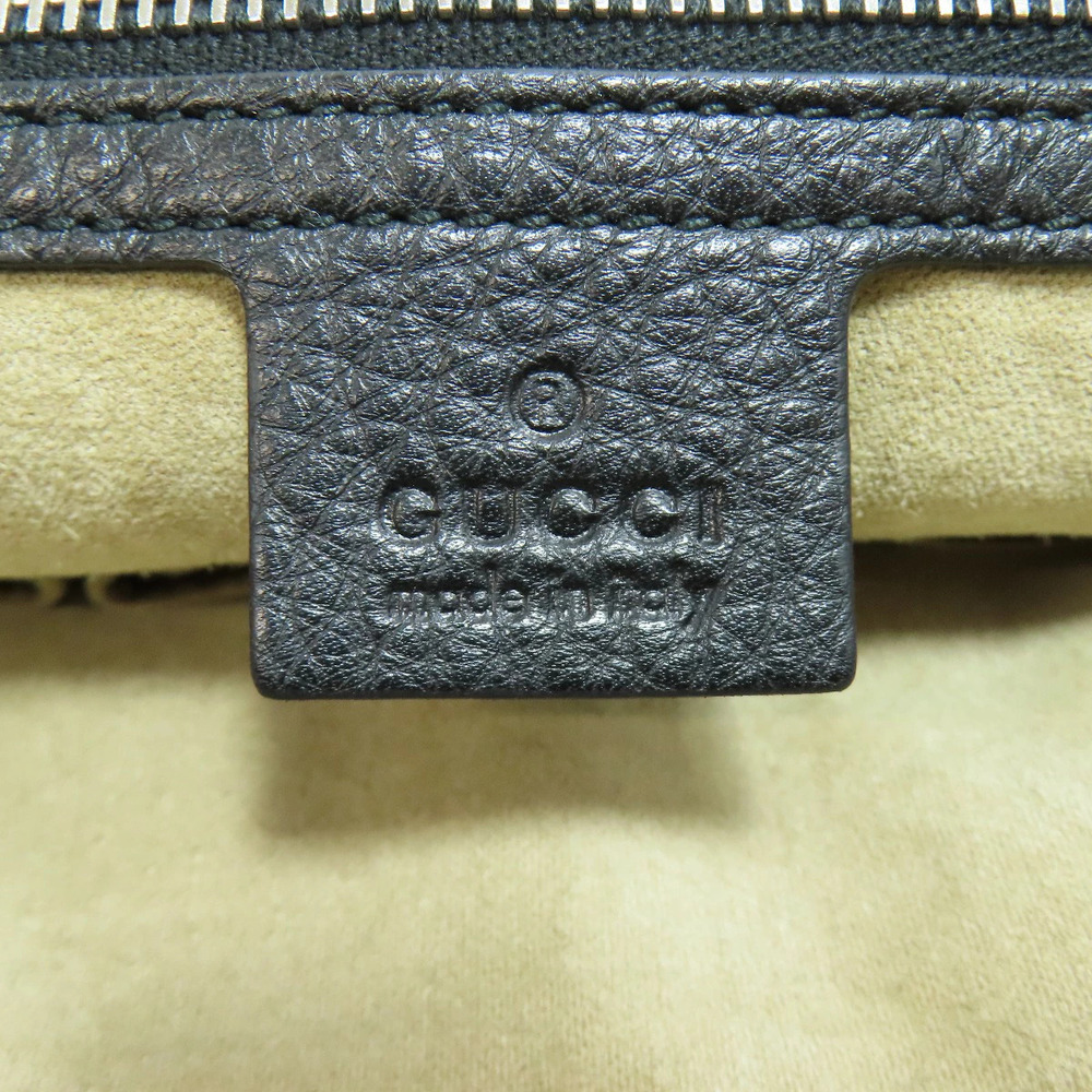 Gucci long shoulder bag crafted pebbled leather vertical stripe - Picture 6 of 11